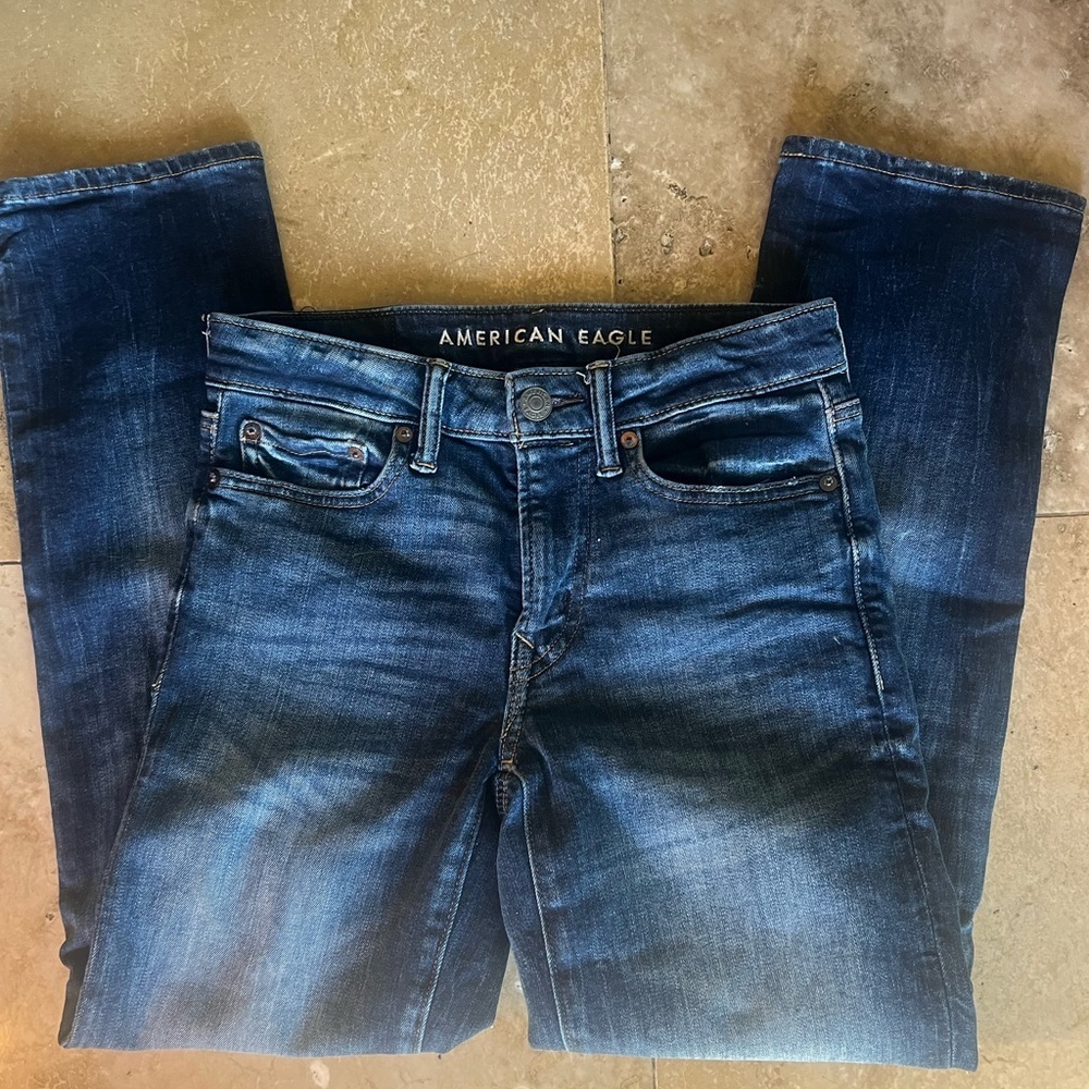 American Eagle, cozy air, flex ladies, jeans, straight size 26 excellent cond - Picture 13 of 15